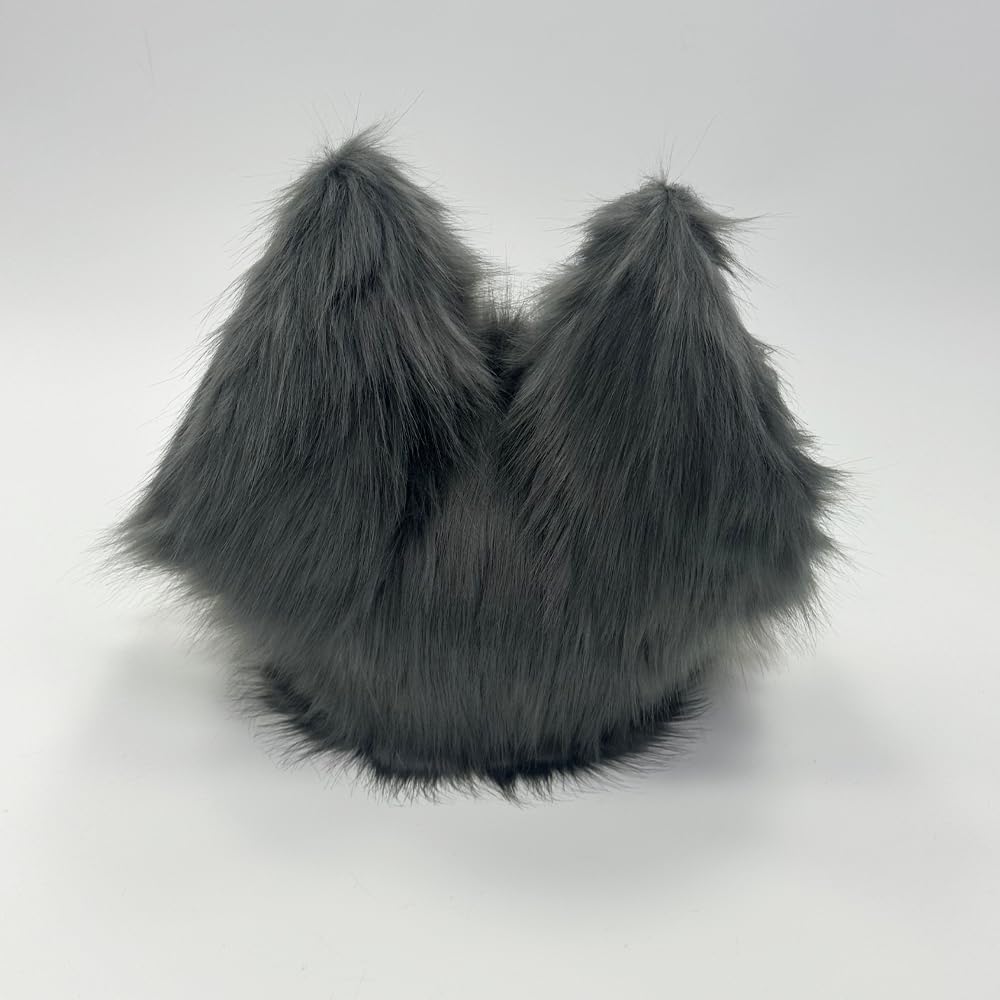 Handmade Furry Fursuit Head MaskAdorable Cat Fox Costume Props for Halloween and Cosplay