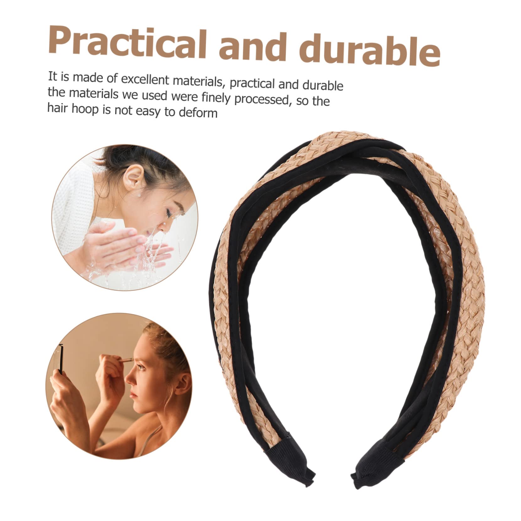 Beavorty 5stücke Stylisches Haarband Aus Rattan Verstellbares Haaraccessoire Für Mädchen Dekoration Für Frisuren Im Alltag Und Besondere Anlässe Boho-inspiriertes Haarband
