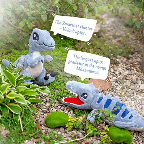 Tcbunny Baby Dinosaur 12" Bedtime Stuffed Animal Plush Toy, Kid's Gifts For Boys, Girls, Birthday, Valentine, Christmas (Veliciraptor) #TOP6