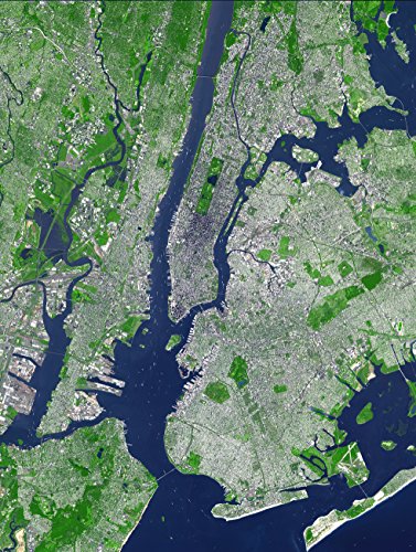 Satellite of Image of New York City Poster Art Photo NASA NYC Posters Photos 11x14