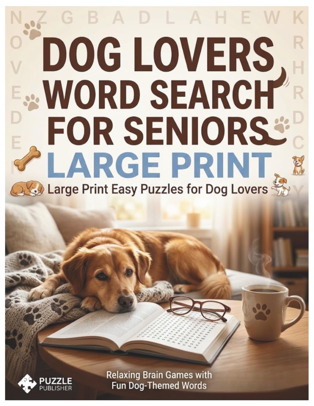 Dog Lovers Word Search for Seniors: Large Print Easy Puzzles for Dog Lovers