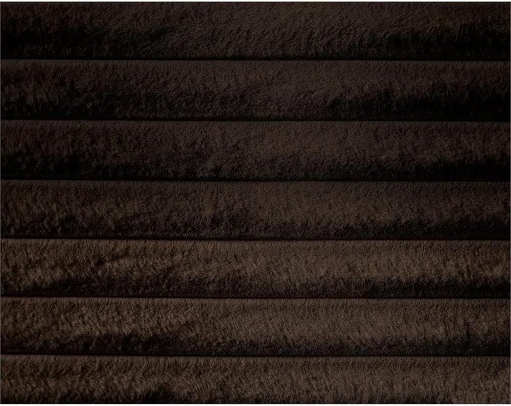 BOWERY HILL Contemporary Twin Bed, Textured Soft Brown Corduroy Upholstery, 66" W x 96" D x 42" H, High Headboard, Triple Tier Design, Bedroom Furniture, Comfortable and Stylish
