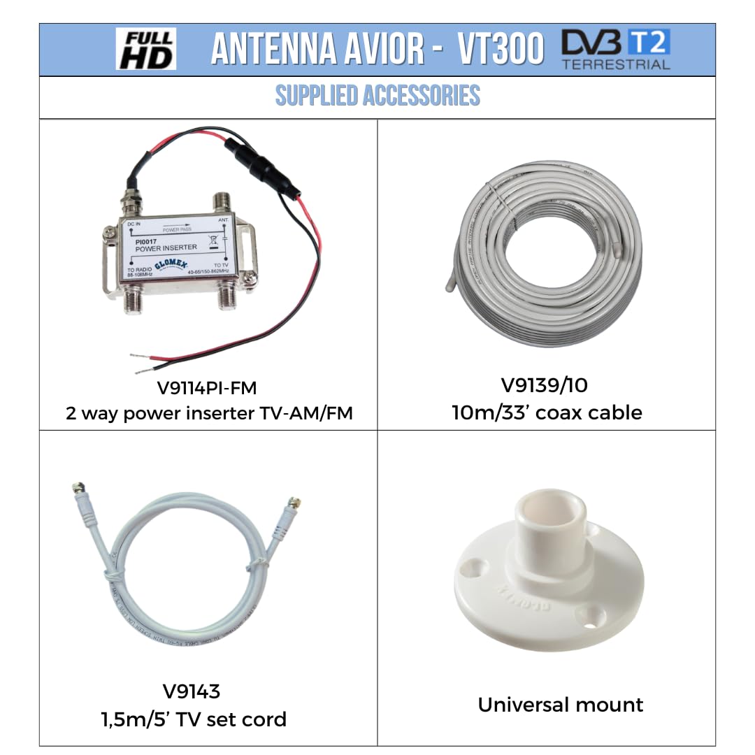 AVIOR - TV-FM - 24,5DB 100X210MM
