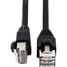 QIANRENON RJ50 10P10C Cat 5E 26AWG Cable Male to Male Modular Crystal Plug with Shielding Connectors for Laser Printing Industrial Control Equipment 0.5M/20Inch