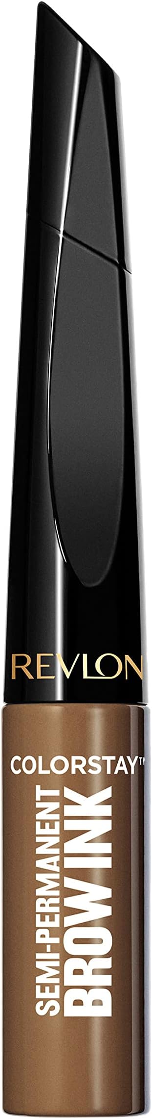 Revlon ColorStay 5-in-1 Semi-Permanent Brow Ink with Spoolie Brush, Waterproof, Transfer-Proof, Eyebrow Makeup, Easy to Remove, 352 Soft Brown Ink, 0.09 fl oz
