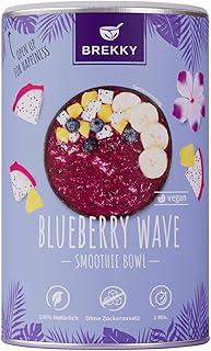 BREKKY - Blueberry Wave- Smoothie Bowl - vegan - 100% natürlich - ohne Zuckerzusatz - perfektes Frühstück