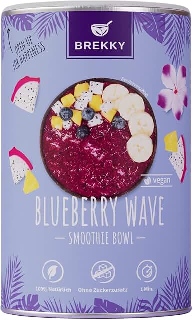 BREKKY - Blueberry Wave- Smoothie Bowl - vegan - 100% natürlich - ohne Zuckerzusatz - perfektes Frühstück