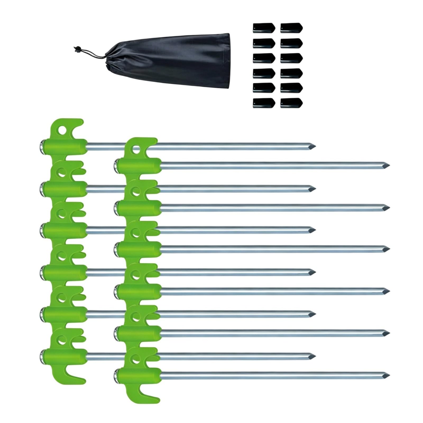 BWANGIAO Camping Tent Stakes Steel Tents Stakes Peg Garden Ground Anchors With Hook Wind Camp Tent Spikes Canopy Nails