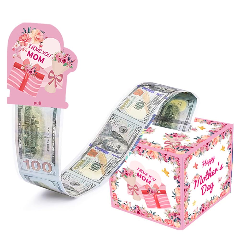 Money Gifts Mother's Day Surprise Box DIY Money Roll Gift Box Surprise Box Money Gifts Packaging Mother's Day Surprise Box Gift Box for Mother's Day for Motherhood Mother's Day