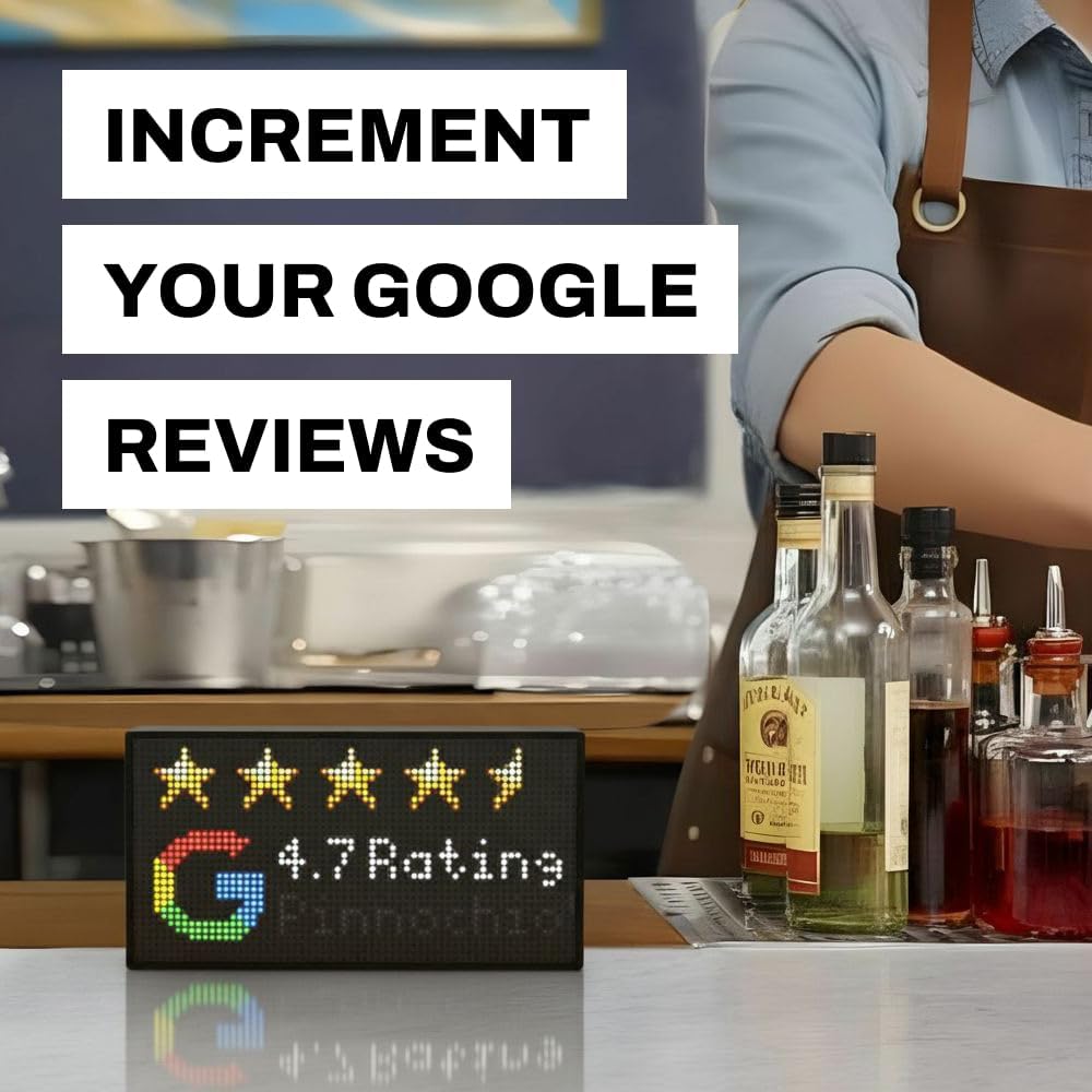 Tetra | Stocks & Crypto Ticker, Sports Scores, Weather, LED Display, Office Gift, Gift Room Decoration, Live Updates, animations (Black, Medium)