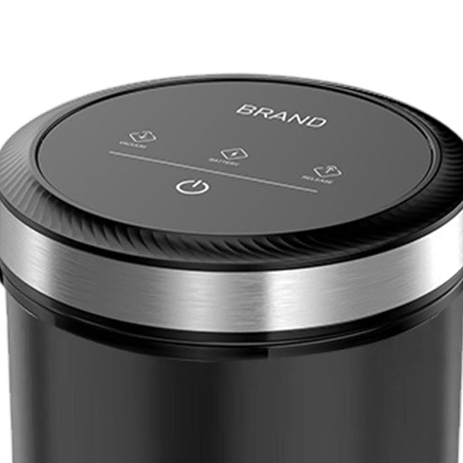 Colcolo Automatischer Vakuum-Kaffeebehälter, Vakuum-Lebensmittelaufbewahrungsbehälter, Kaffeebehälter aus Glas für Snacks, Kaffeebohnen, Trockenfutter, Zucker, Schwarz