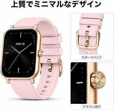 Smart Watch, 2026CHATGPT Bluetooth Call Function, Japanese AI Compatible, Call Function, 1.83-Inch Large Screen, Activity Meter, Wristwatch, SMS/Line Notifications, Multifunctional Smart Watch, 100