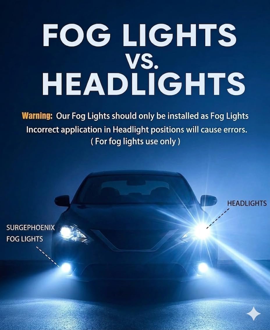 9005 9006 Fog Light Bulbs Combo, Super Bright 100,000LM 1000% Brighter, 2026 Updated Light Bulbs, True 1:1 Mini Halogen Size, HB3 HB4 Off Road Light or Fog Light Bulbs, Pack of 4