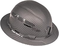 Vista 6 de Klein Tools 60626 - Casco duro, ala completa ventilada con diseño KARBN premium, casco duro tipo 1 clase C, suspensión de trinquete de 4 puntos
