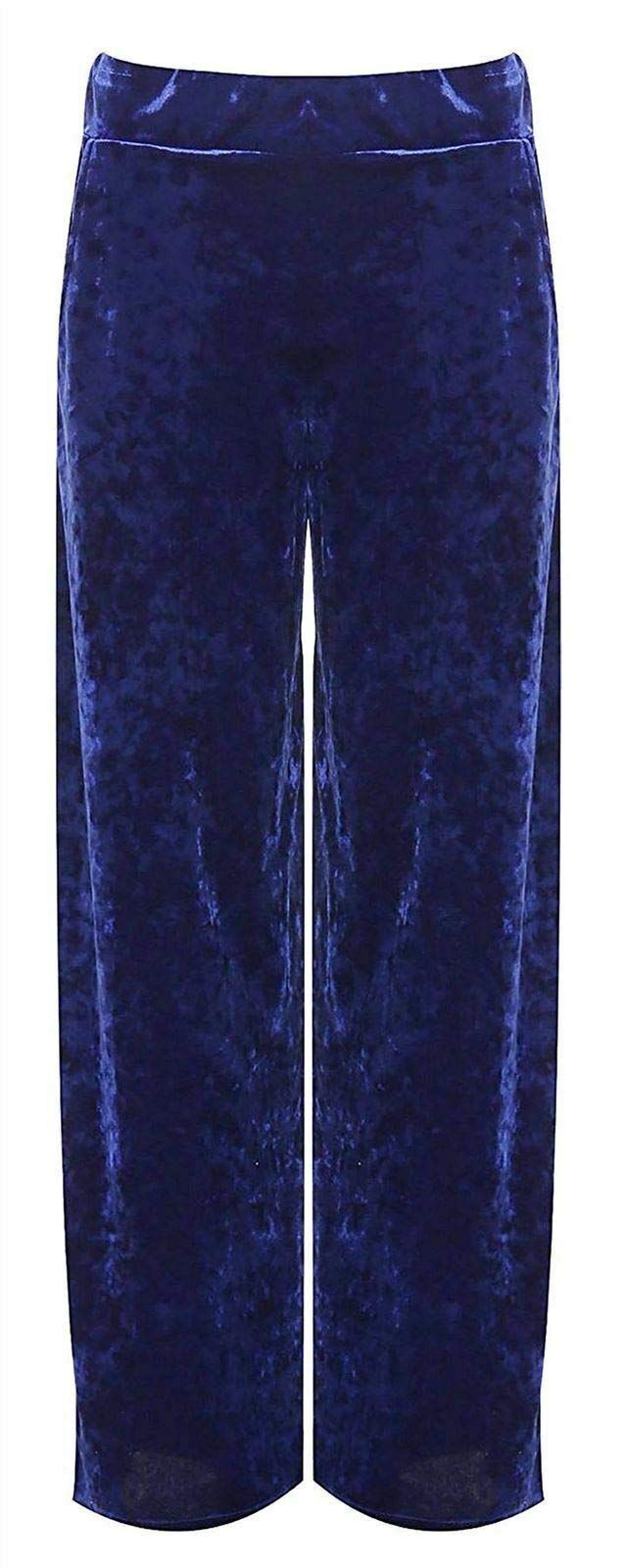 Style Wise FashionWomens Velour Velvet Trouser Ladies Warm Palazzo Party Wear Flared Soft Pants