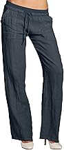 Caspar KHS025 Damen Casual Sommer Leinenhose