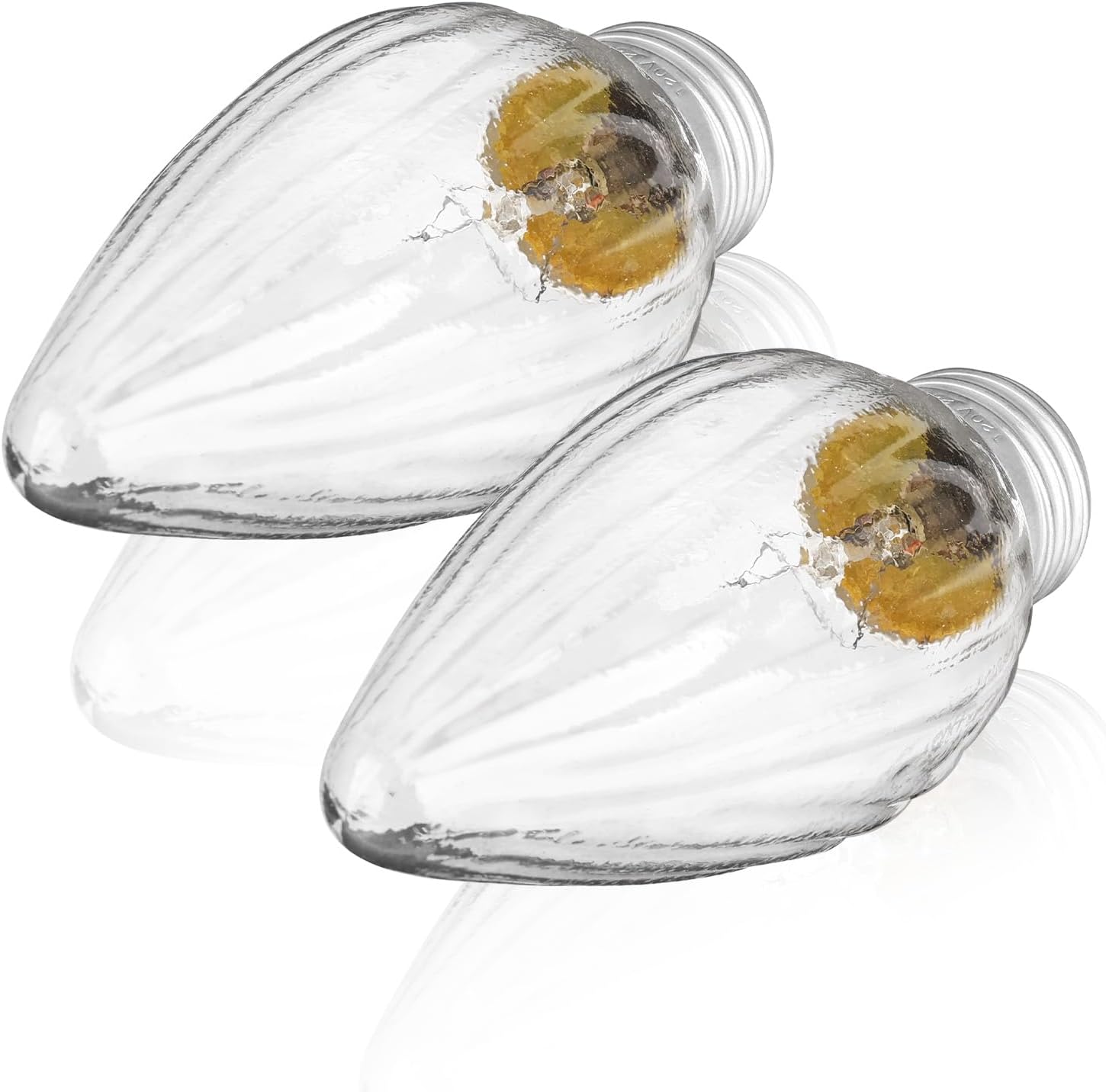 Clear Flame Decorative Light Bulbs 25 Watt 2 Pack 75337