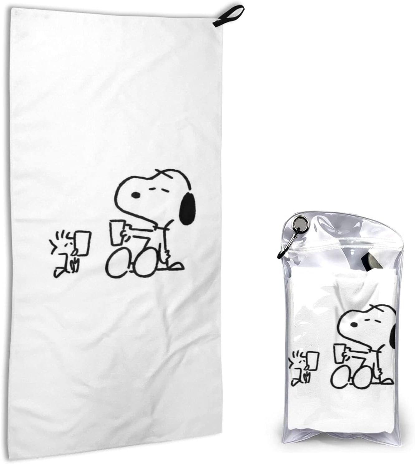 スヌーピーがコップを持っています1 スポーツタオル アウトドア 登山 水泳 実物 旅行 スポーツ最適 40 80cm 1枚 急速に乾燥します おしゃれ かわいい 吸水性がよく 速乾タオル