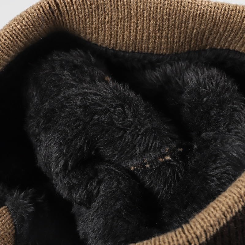 Winter Thick Knitted Hat for Women Warm Windproof Flat Hats