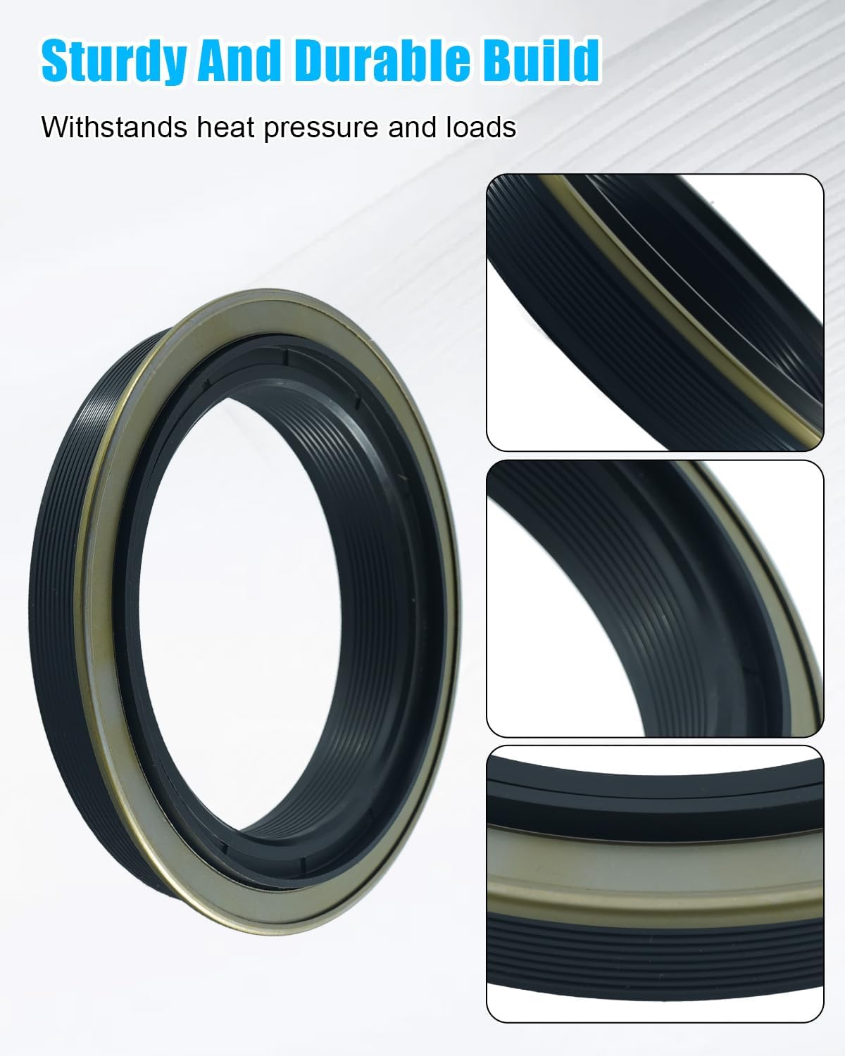 Rear Axle Seal & O-Ring Kit Compatible with Ford Super Duty F-250 F-350 Transit 150 250 350 Excursion, Inner Wheel Seal Rear Hub Oil Seal Replace E5TZ-4A331-A 370247A 2C3Z-1177-AA