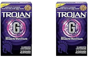 Trojan G Spot Premium Lubricated Condoms - 10 Count (Pack of 2)