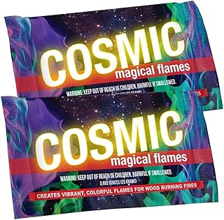 Sponsored Ad - Magical Flames Cosmic Fire Color Packets - 12-Pack Colorful Fire Packs - Magic Colored Flame for Campfires,...