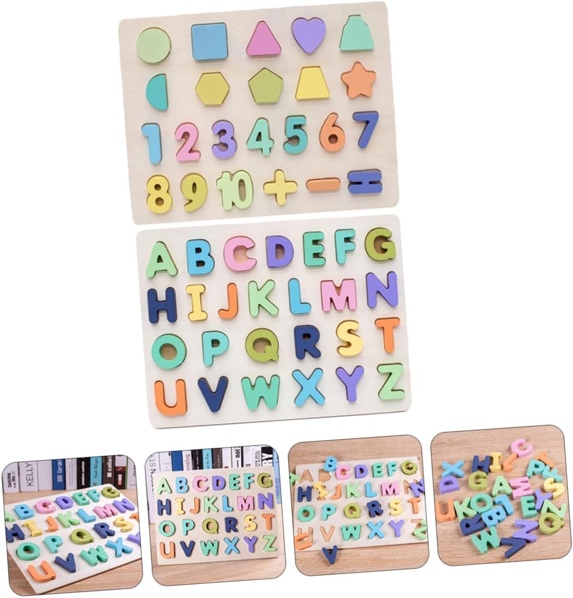 HANABASS 2 Sets Educational of Colorful Letter for Early Learning for Years Old Enhances Skills Parent Interaction