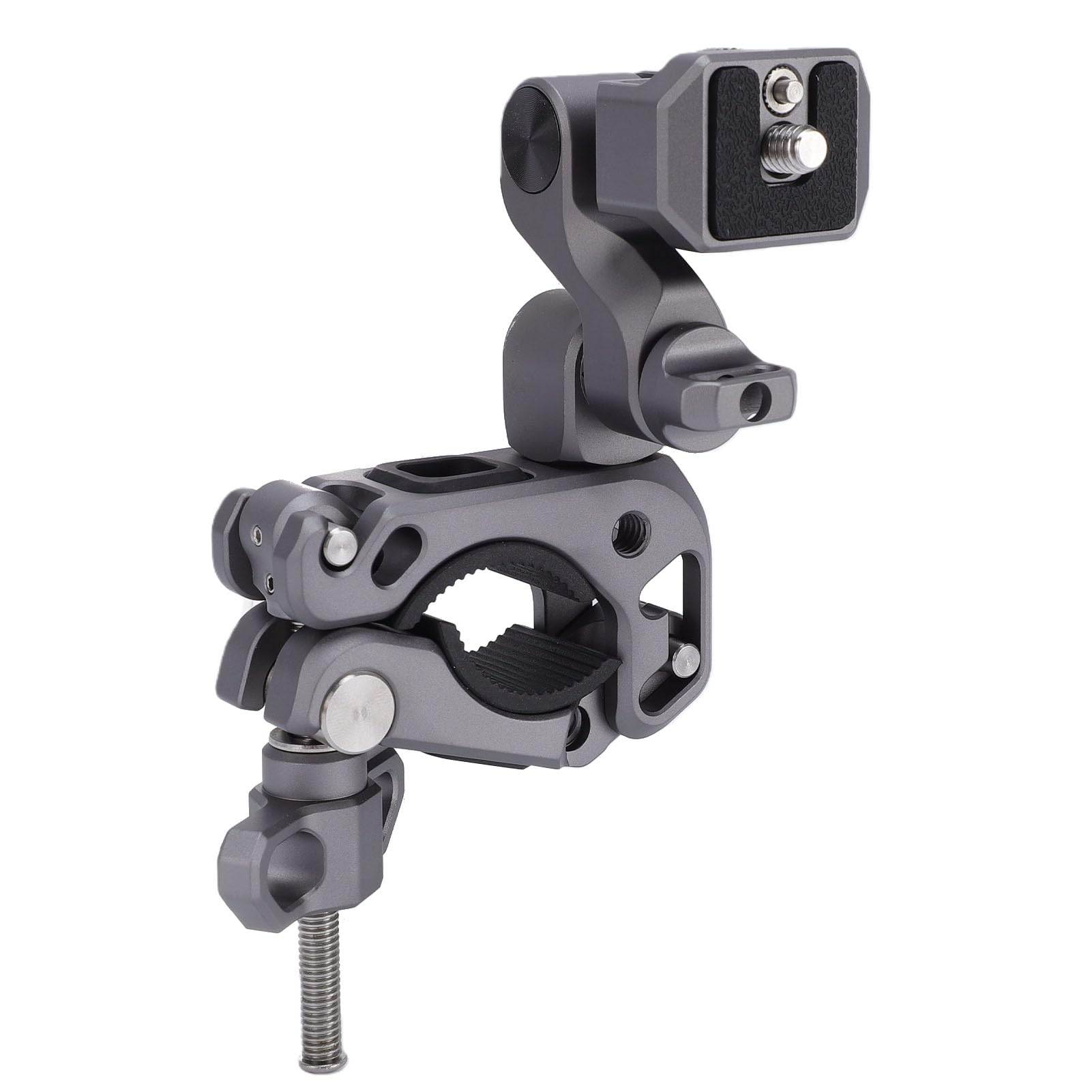 Supporto Morsetto per Action Camera, Adattabile a Manubrio | Lega di alluminio, rotazione di 360 gradi, compatibile con DJI,