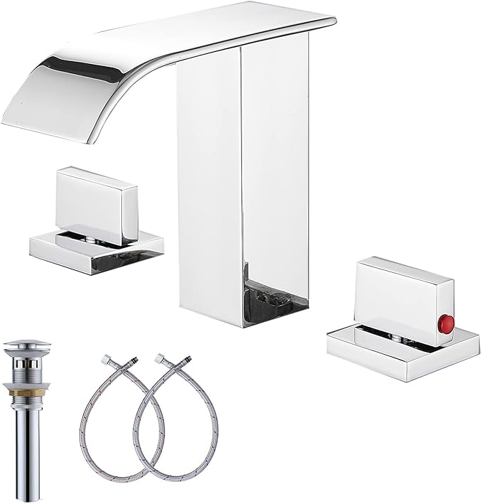 GGStudy Single Handle Bathroom Faucet 360°Swivel One Hole Tall Body