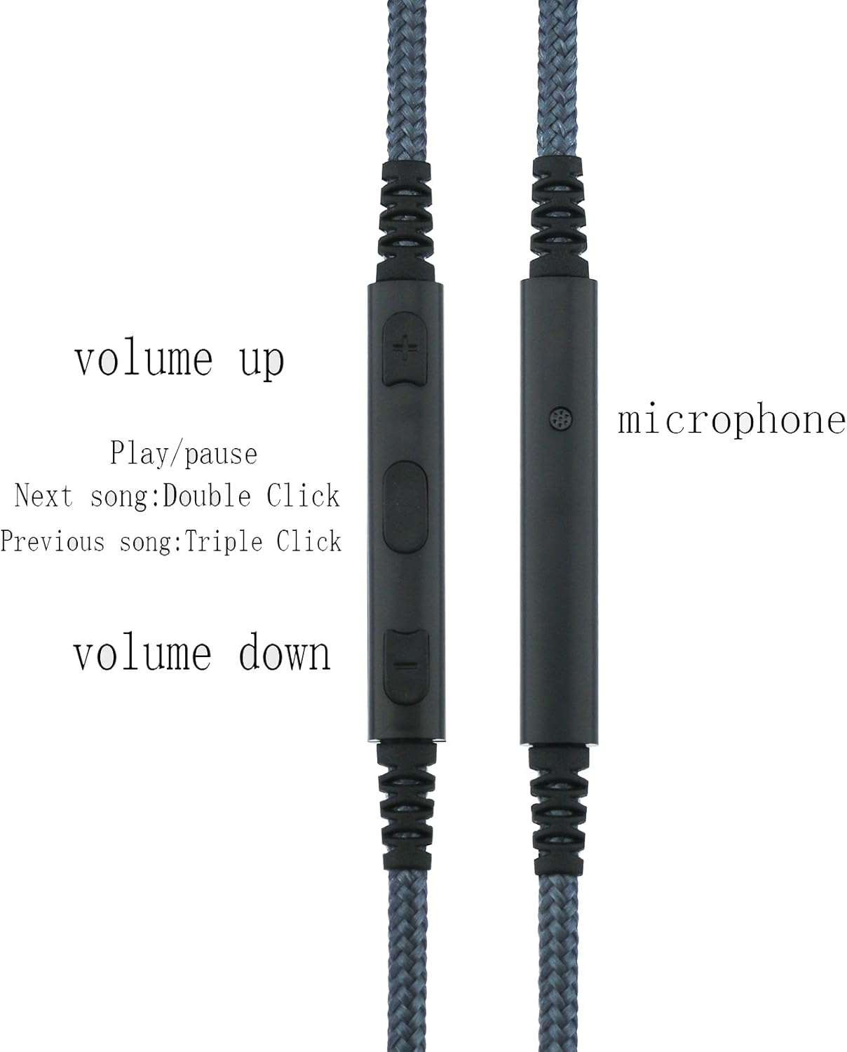 Tор Brаndѕ NewFantasia Replacement Cable Compatible with Bose QuietComfort 3, QC3 Headphones, Remote Volume Control Mic Compatible with iPhone