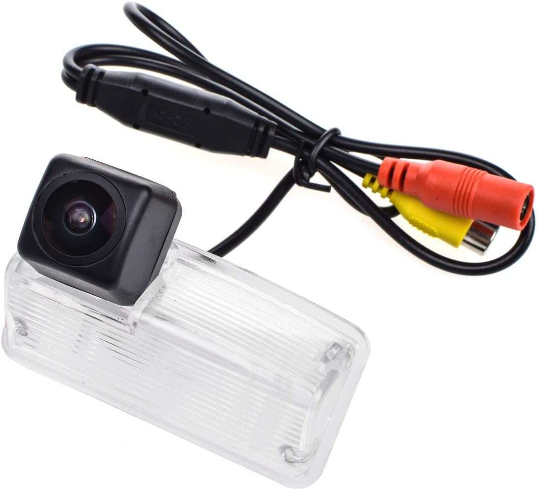 AHD/CVBS Car Rear View Camera Fisheye Lens License Plate with RCA Cable & Vehicle Camera for Toyota Crown S200 2010 2011 / Toyota Mark X/Reiz 2010 2011 2012 &170° Wide-Angle Backup Camera