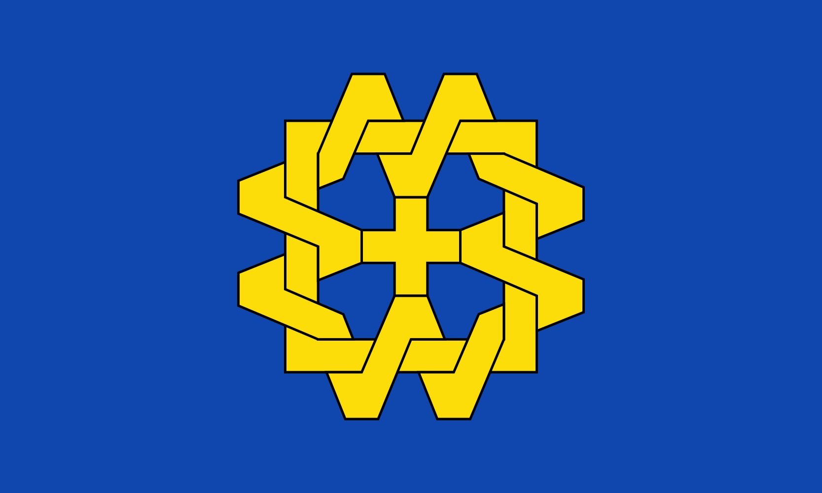 Drapeau Ville de Willich de qualité supérieure avec finitions renforcées