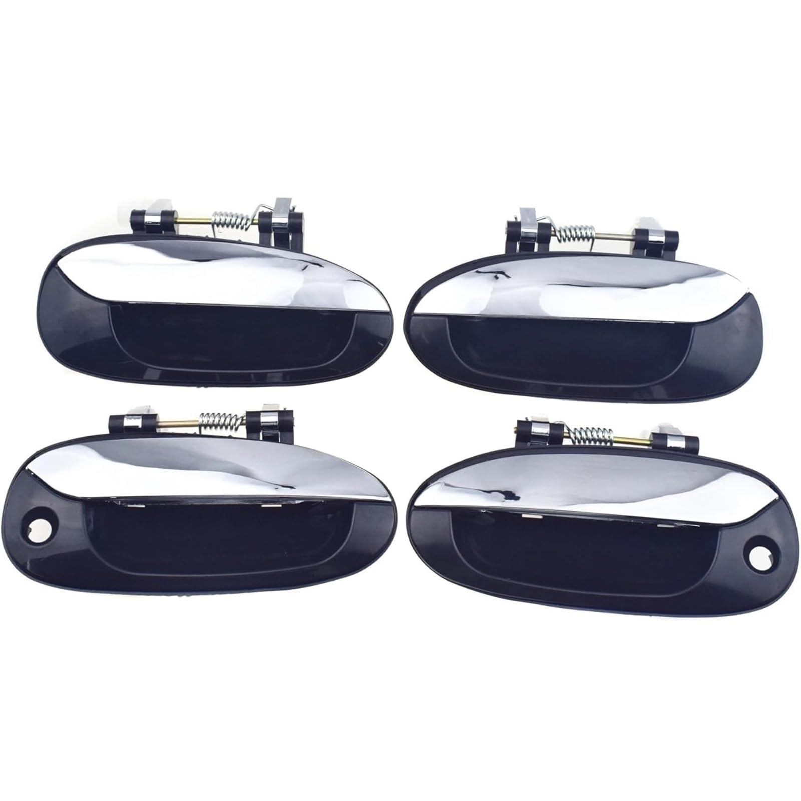 Glymzoi One Color Car Exterior Door Handles For Kia For Carens 2003-2006 4Pcs For Chrome Outside Exterior Car Door Handle Left Driver Right Passenger