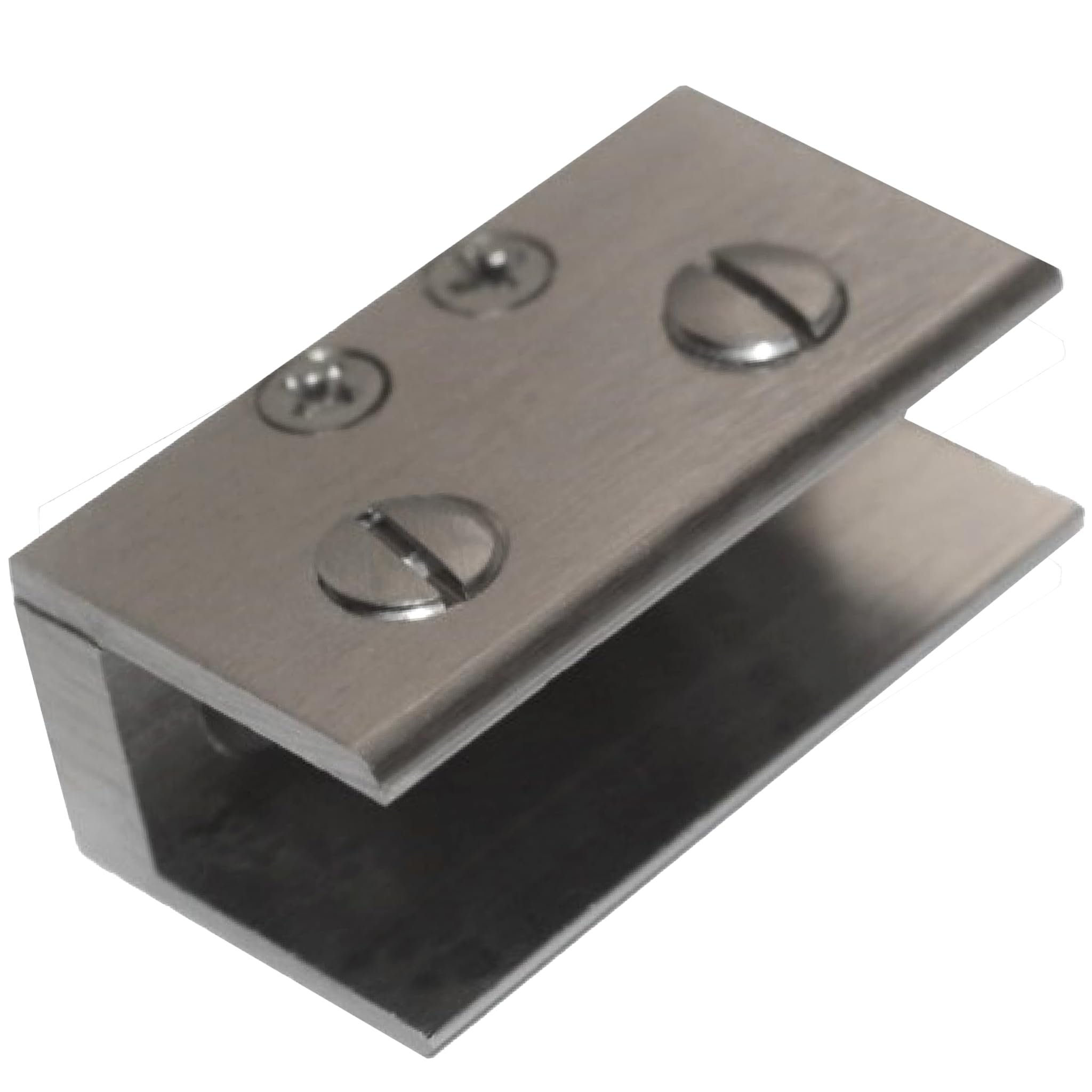 Brass Glass Clip Brackets - Secure Your Shelves -4 Brass Glass Clip Brackets - Secure Your Shelves -4