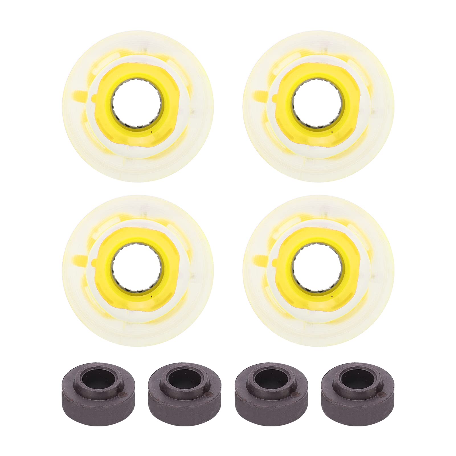 Skateboard Wheels, 78A 60x45mm High Elastic Skateboard Flash Wheel Longboard Wheels Skate Wheels PU Filling for Longboard Cruiser Board (Black) (Red) (Sky Blue) (Royalblue) (Green) (Purple) (#7)