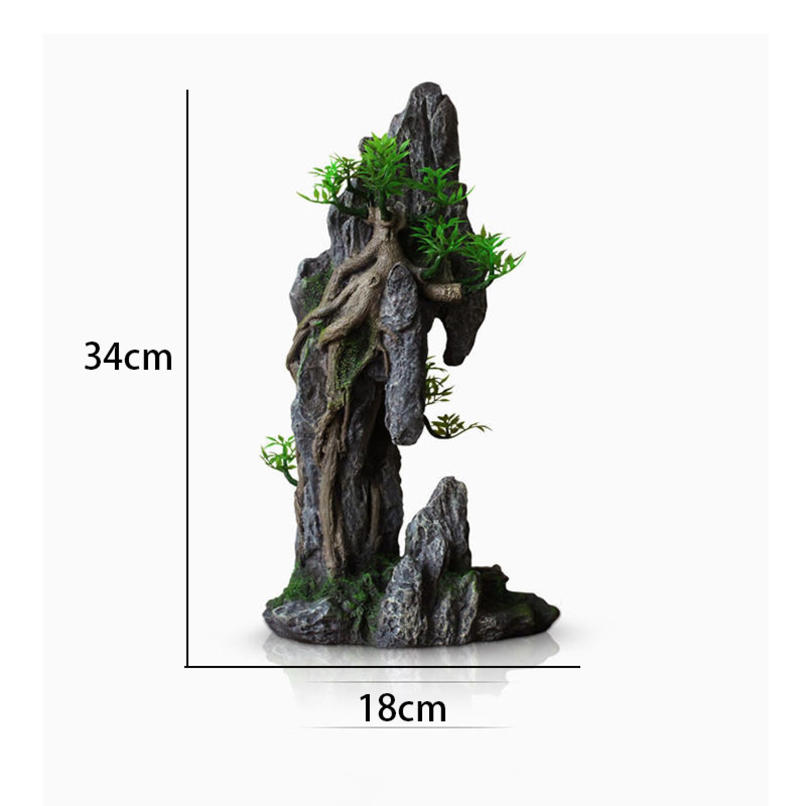 1 pieza de planta rocalla for acuario, decoración pecera, paisajismo, accesorios decorativos for 047(14)