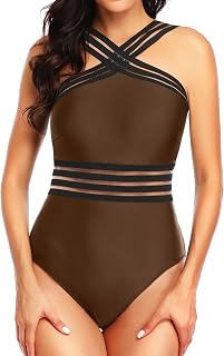 Tempt Me Women's One Piece Swimsuit Tummy Control Cross Front Swimsuit Price In India