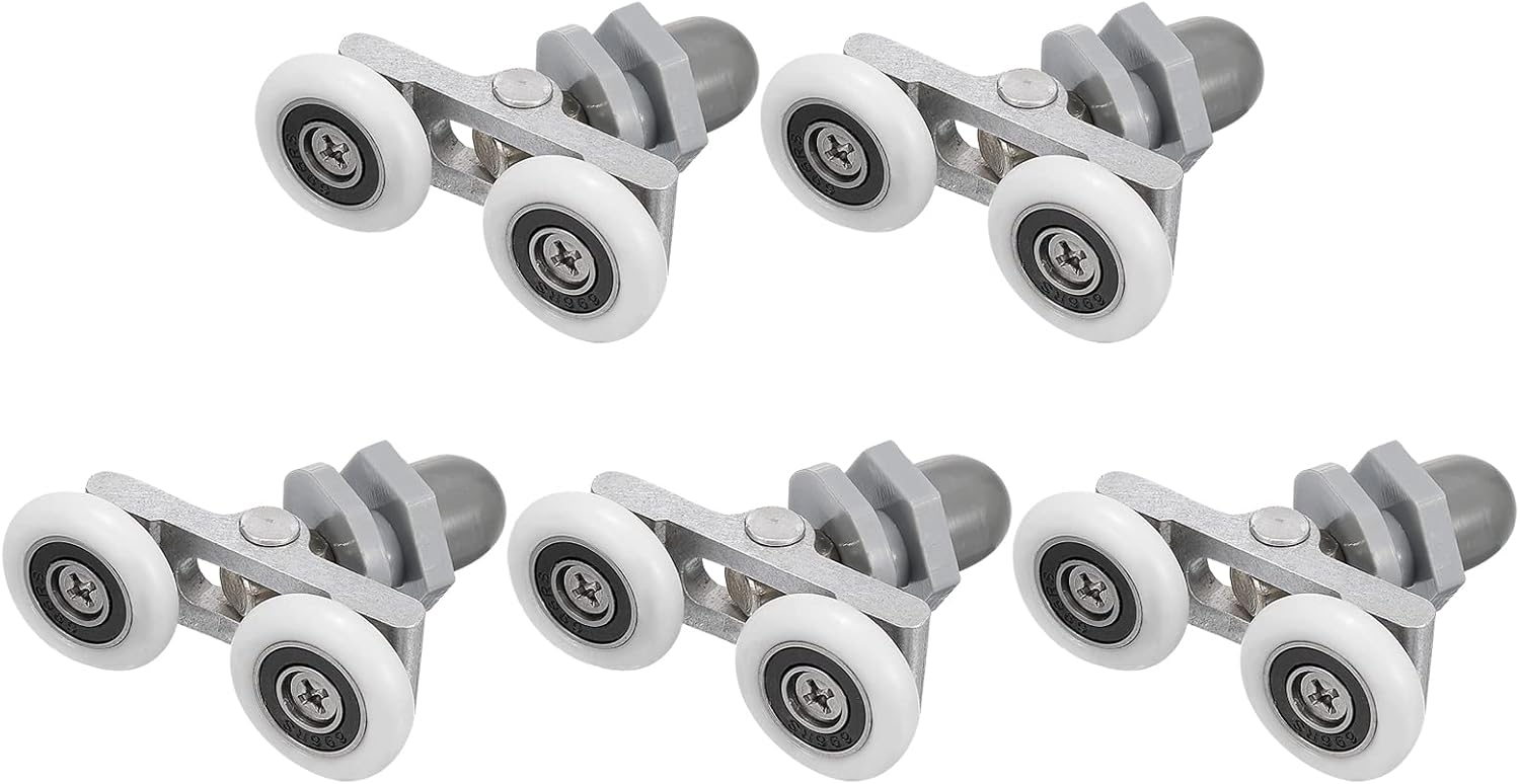 uxcell Shower Door Rollers, Shower Twin Roller with 23mm Diameter