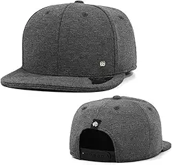 Boné Anth Co. Bn Mescla Chumbo Aba Reta Aberto Com Ajuste Atrás