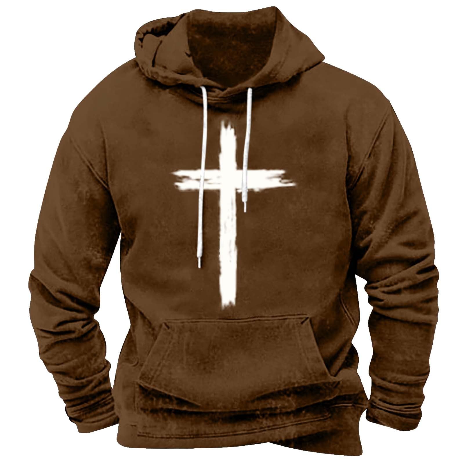 Chaqueta Verano Hombre Casual Hombres No Pero Conozco A Un Sudadera con Capucha Rockera (Brown, S) Camisa Manga Corta Ropa De para Boxeo Gym Sin Mangas Chandal Completo Sudaderas Mujer