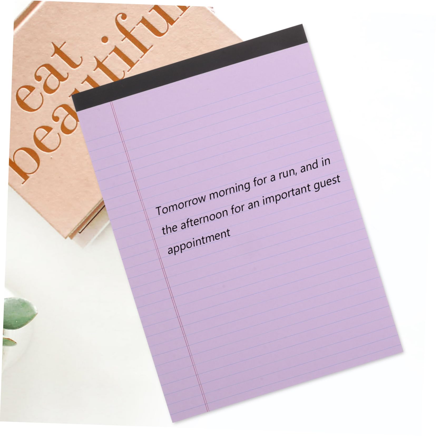 DOITOOL 4 piezas de Notas Rayas Cuadernos para Oficina y Estudiantes para Variedad Rosa Azul Verde