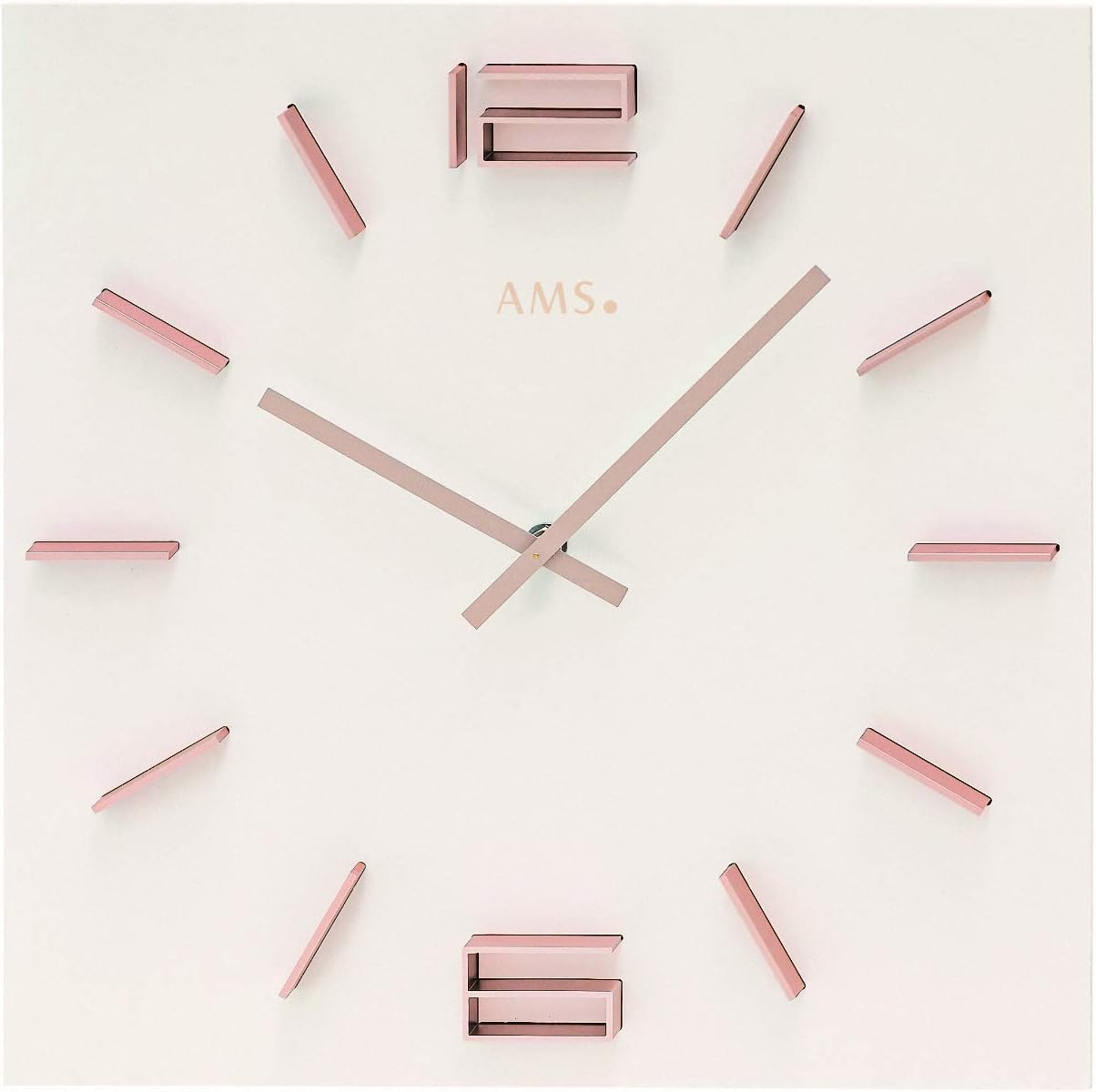 AMS Modern Wall Clock with Quartz Movement from