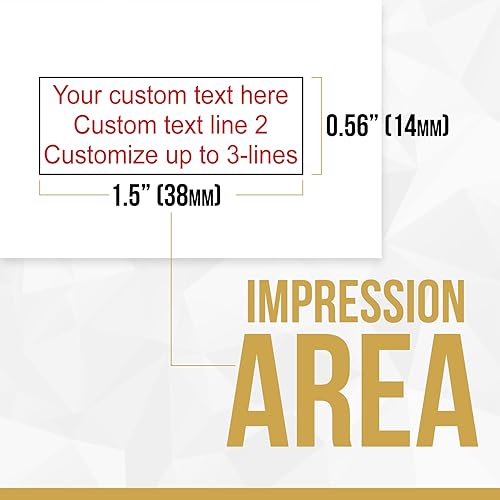 Miniatura 9 de Sello autoentintado personalizado para oficina, 1 línea, pequeño, elige entre 15 colores de tinta