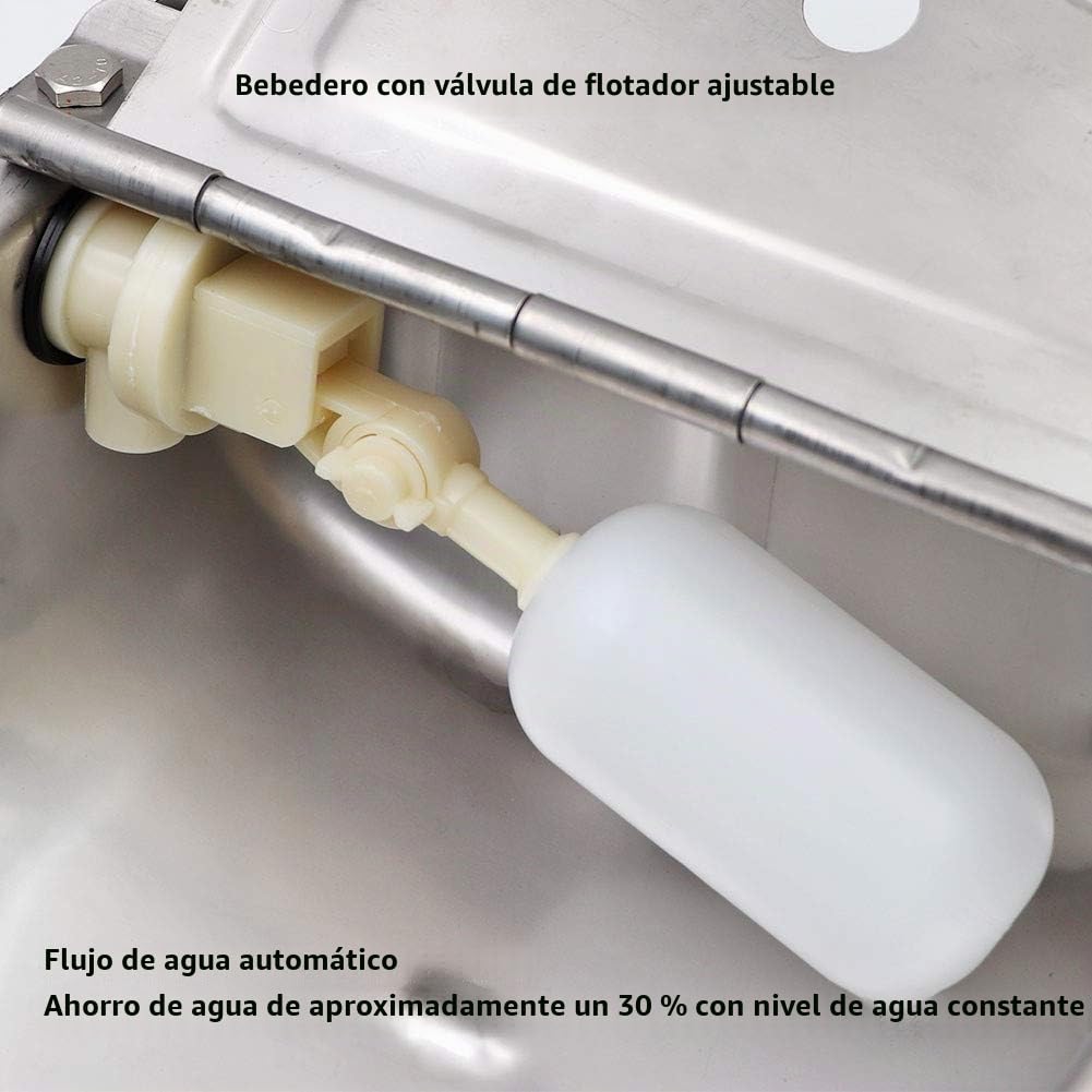 Automático Acero Inoxidable Ganado Cuenco Mascotas Bebedero con Válvula de Flotación Comederos y Bebederos para Caballos Cabras Perros Cerdos