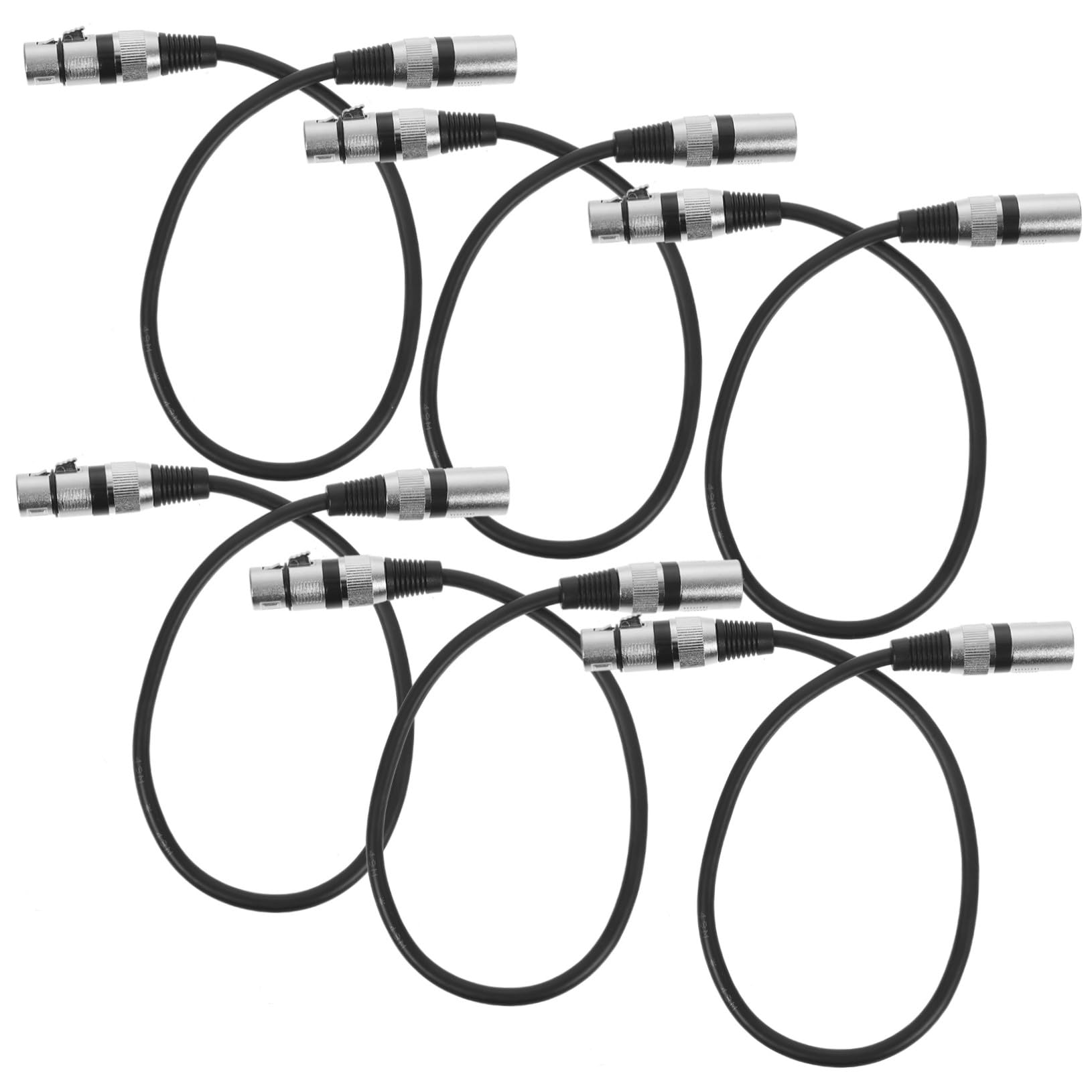 POPETPOP Set 6 Cavi Xlr Maschio-femmina per Microfono da 0,5 M in Rame senza Ossigeno, 3 Pin, Adatti per Dispositivi Audio e Sistemi Ktv, Design Elegante e Facile Portabilità