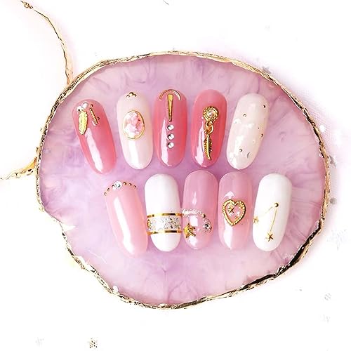 Miniatura 6 de Paleta de arte de uñas, paleta de mezcla de esmalte herramienta de manicura con 1 pieza de pinceles de uñas con extremos dobles (blanco)