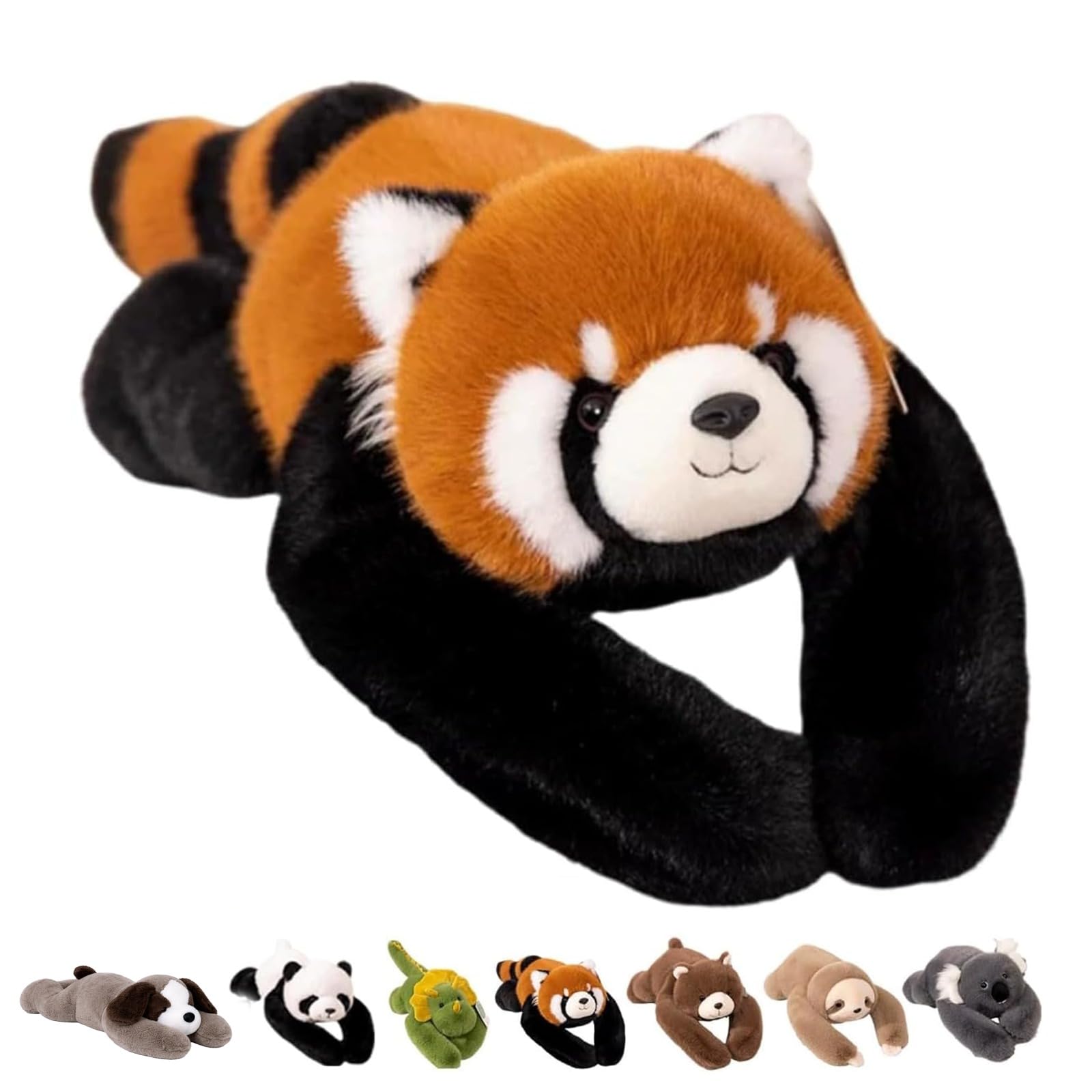 Weighted Animal Comfort Companion, Hugging Support Pillow for Stress Relief and Relaxation, Soft Cozy Animal Plush for Home, Office, and Cuddling, Multiple Sizes (Raccoon,25.6in) - 1