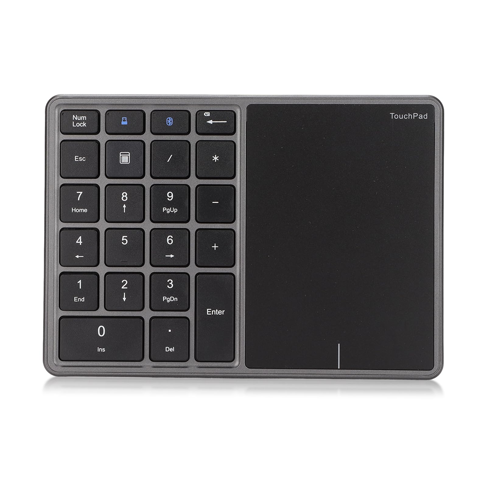 Yoidesu 22 Keys Numeric Keypad with Touchpad, 5.0/2.4G Touch Pad Number Pad, Type C Portable Numpad Financial Accounting with USB Receiver for Laptop-image-37