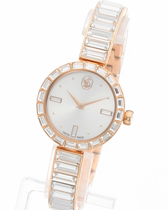 最終値下げ品　希少❗️Swarovski 腕時計 ブレスレットセット　レディース GUOU 腕時計 レディース 女性用 ウォッチ セレブ 人気 楕円形
