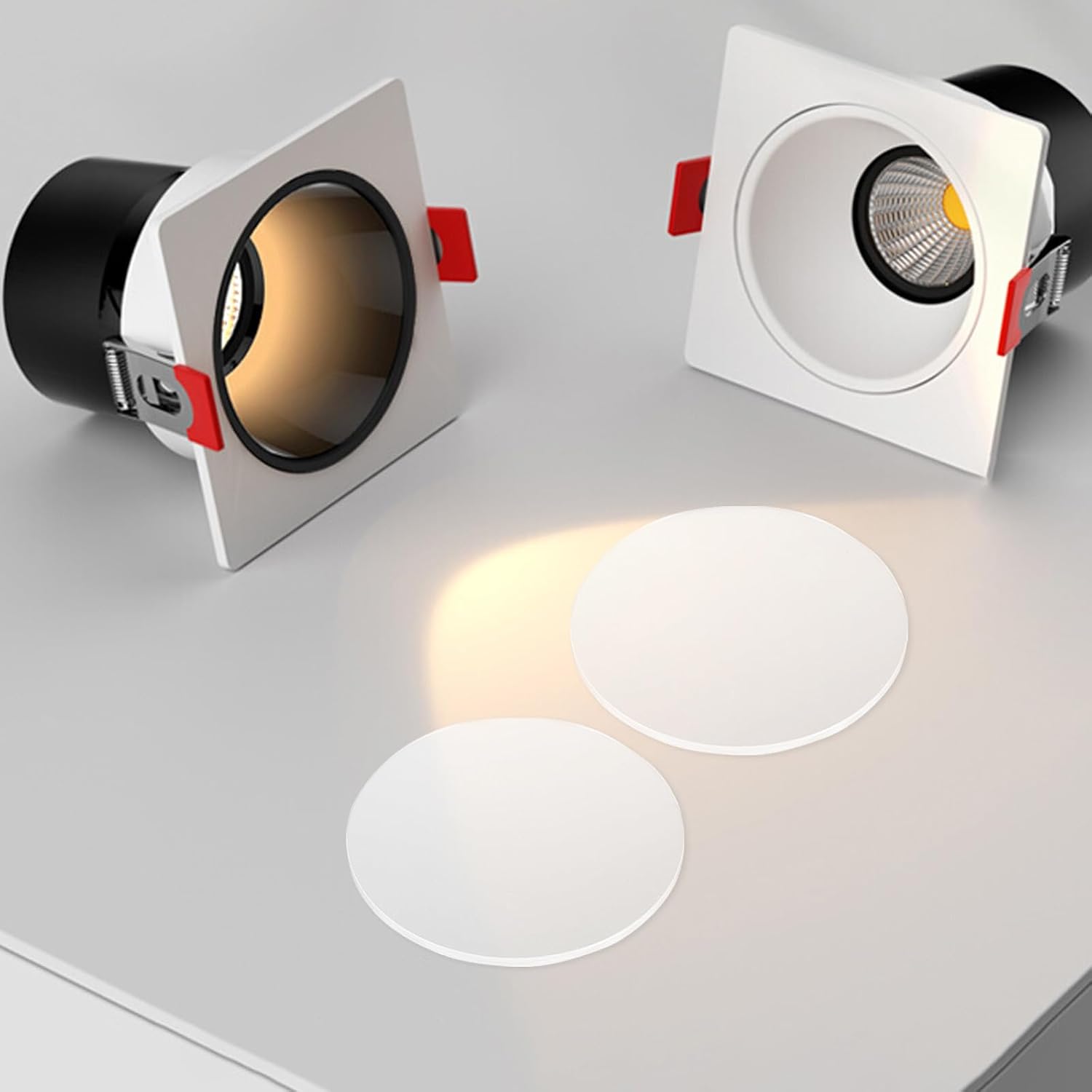 10pcs Floodlight Acrylic Bulb Cover Replacement - 2 MM Thick Round Heat-Resistant Lens, 15 CM Diameter, Clear Shade for Outdoor Event Lighting